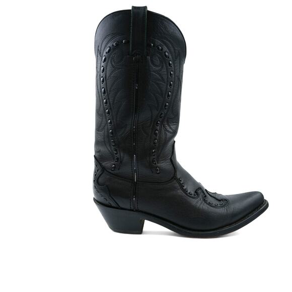 Durango Western Boots Womens 8.5 D Black Leather Pointed Toe Cowgirl Rodeo - Picture 1 of 13